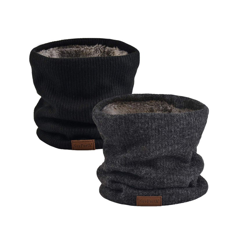 NovForth Winter Neck Warmer Men Ski, Neck Gaiter Face Scarf Women, Fleece Scarf for Men Gaiter Mask, Thick Windproof Scarves - Image 1
